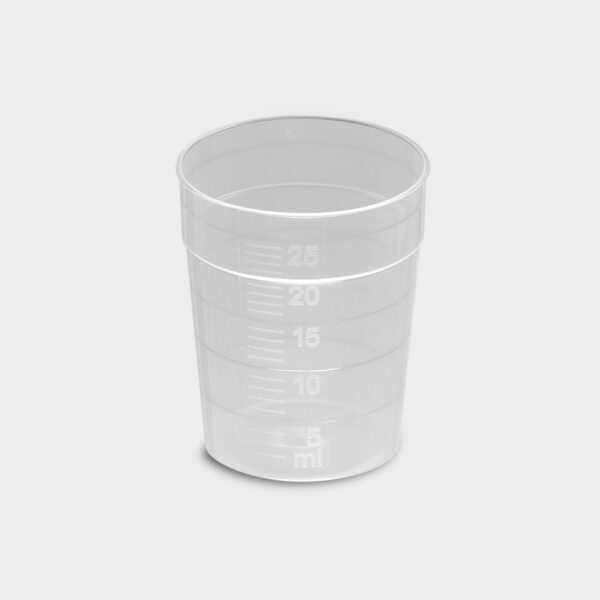 melipul Einweg-Medikamentenbecher 25ml Pack 150 Stück transparent