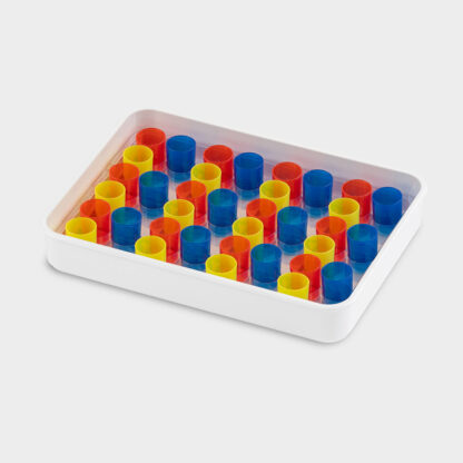 melipul Becher-Tablett 12x3-35 mit Mehrweg-Bechern