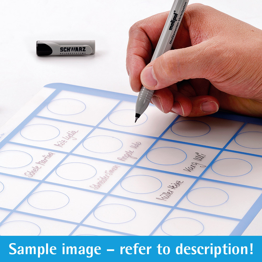 melipul Beschriftungs-Folie 40x1-43 für Becher-Tablett 1 melipul Beschriftungs-Folie 40x1-43 für Becher-Tablett