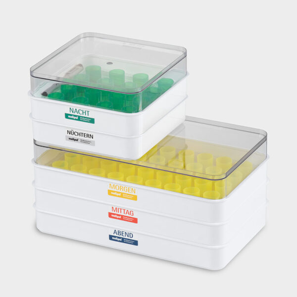 Ein Satz melipul Mahlzeiten-Tabletts - 36 Bewohner