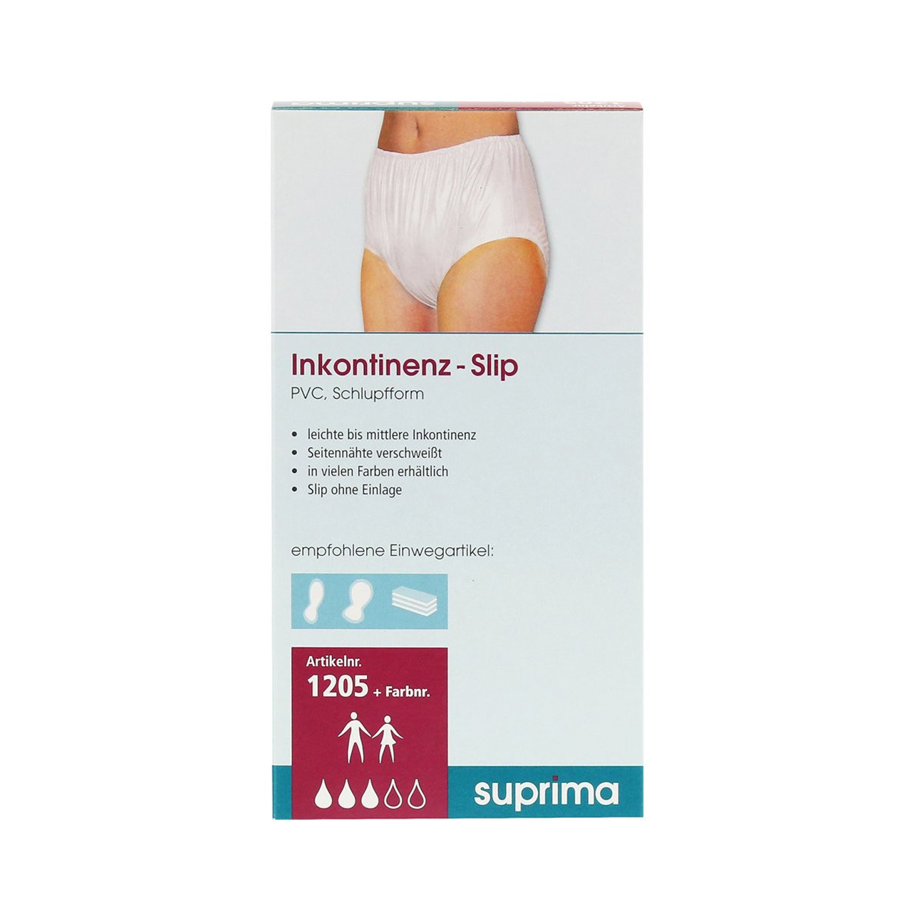 suprima Inkontinenz PVC-Slip seitlich knöpfbar, mittlere bis schwere  Inkontinenz 1 St - SHOP APOTHEKE