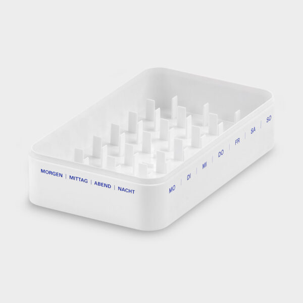 melipul Wochen-Dispenser 7x4 Aufdruck blau
