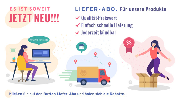 Liefer Abo banner inko versand responsive update