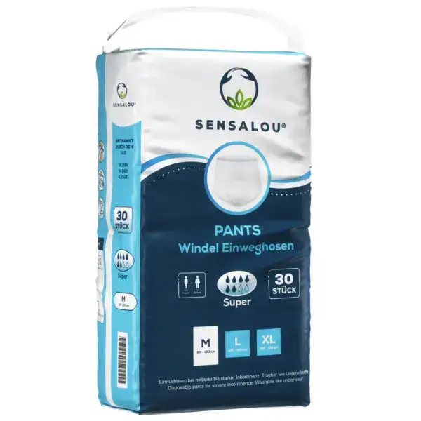 SENSALOU Windelhosen Pants Super - Größe M (30Stk.)