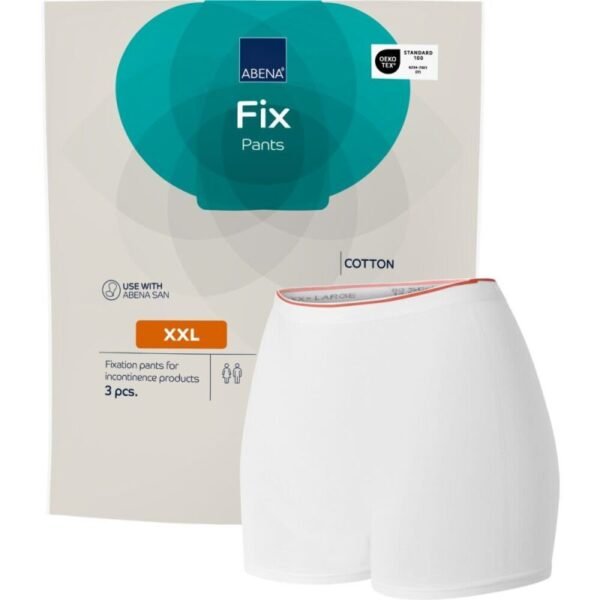 ABENA Fix Pants Cotton - Baumwoll Fixierhose MIT Bein | 3er Pack - Gr. - XXL