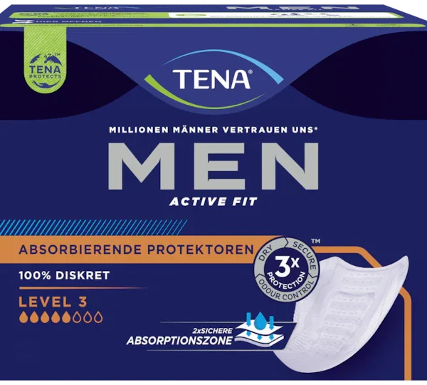 TENA Men Active Fit Absorbierende Protektoren Level 3
